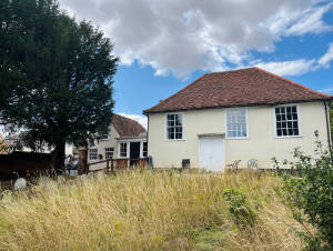 Bardfield Quaker meeting house garden view 2