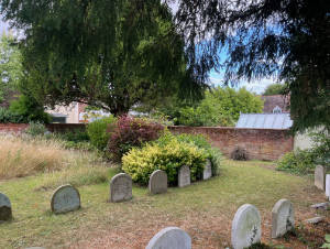 Bardfield Quaker meeting house garden view 2